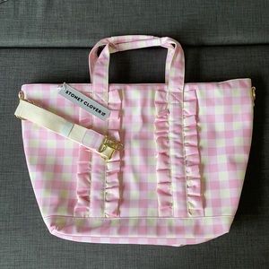 NWT Stoney Clover Lane Ruffle Tote Bag Watermelon